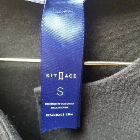 Kit and Ace Collarless Stretch Button Front Traveler Jacket Navy  S - Picture 8 of 13